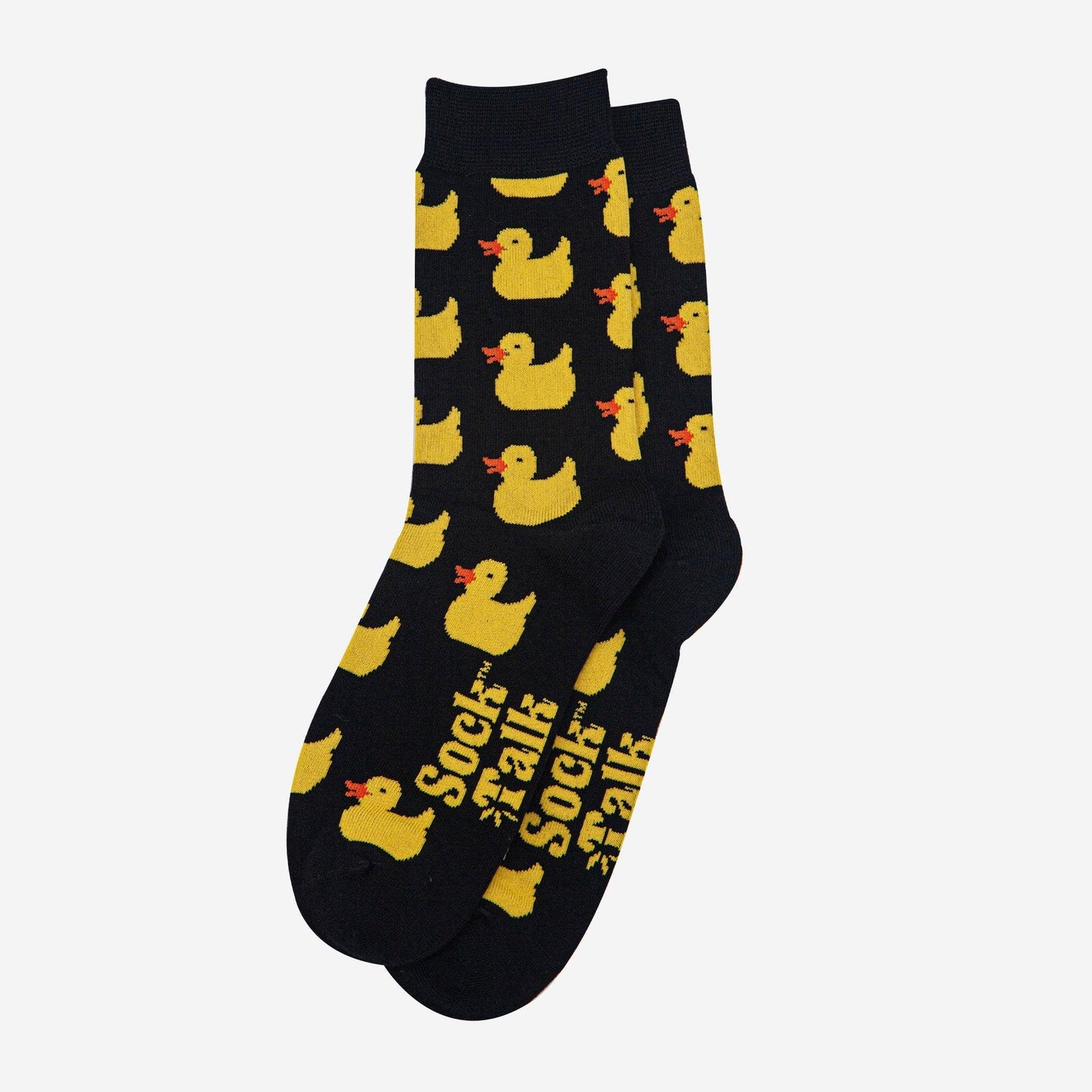 Men's Bamboo Socks - Black, Rubber Ducks