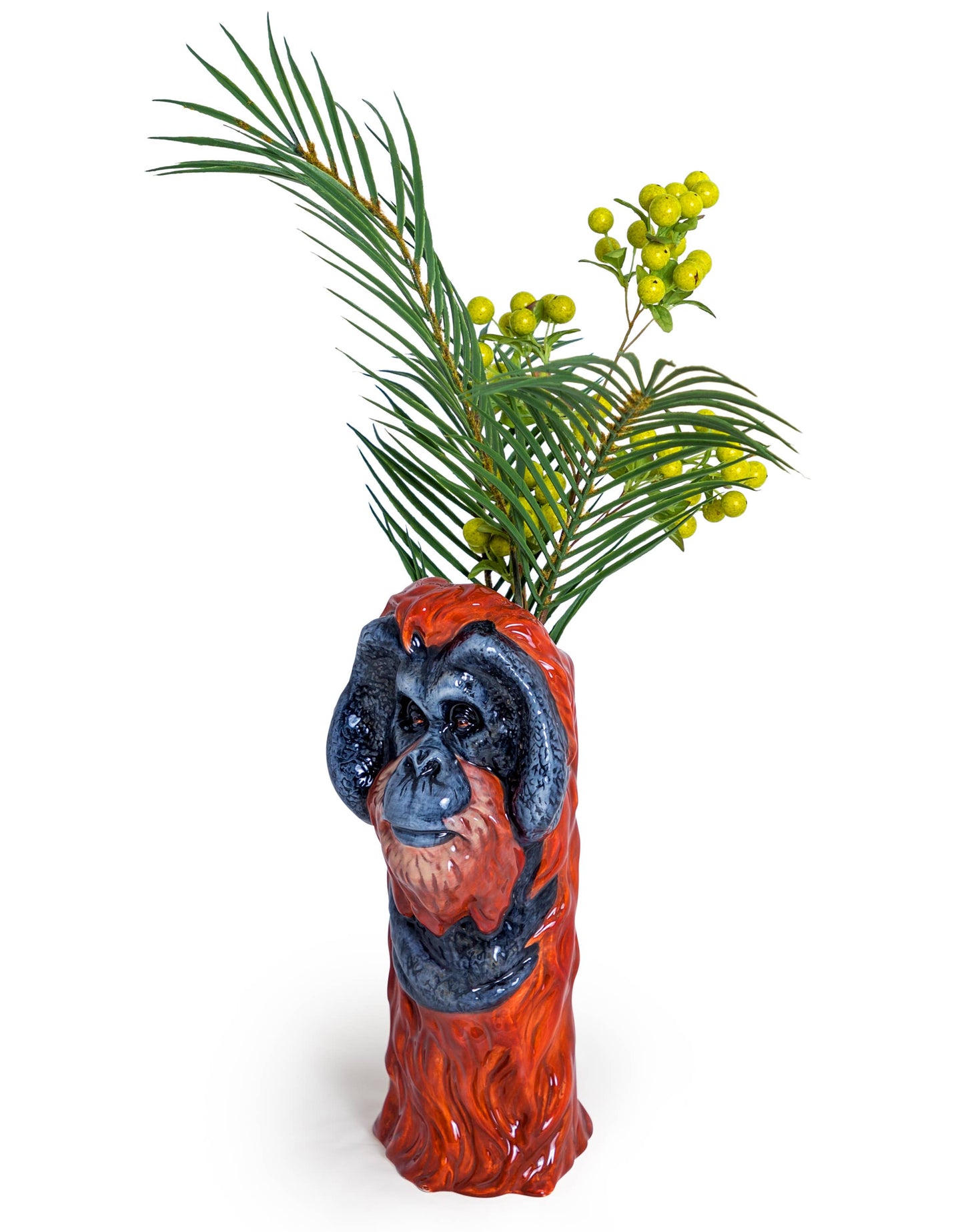 Vase tête d'orang-outan