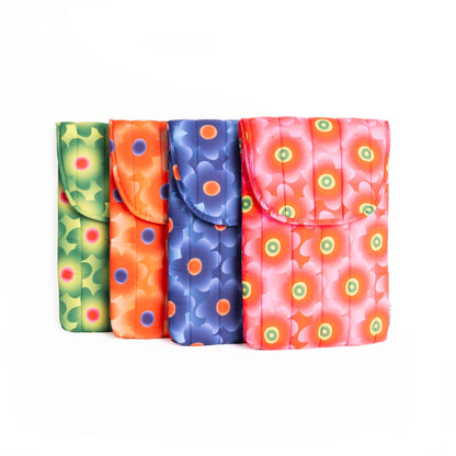 Housse D'ordinateur Portable Florale Gonflée Bleue Helio Ferretti Vue 5