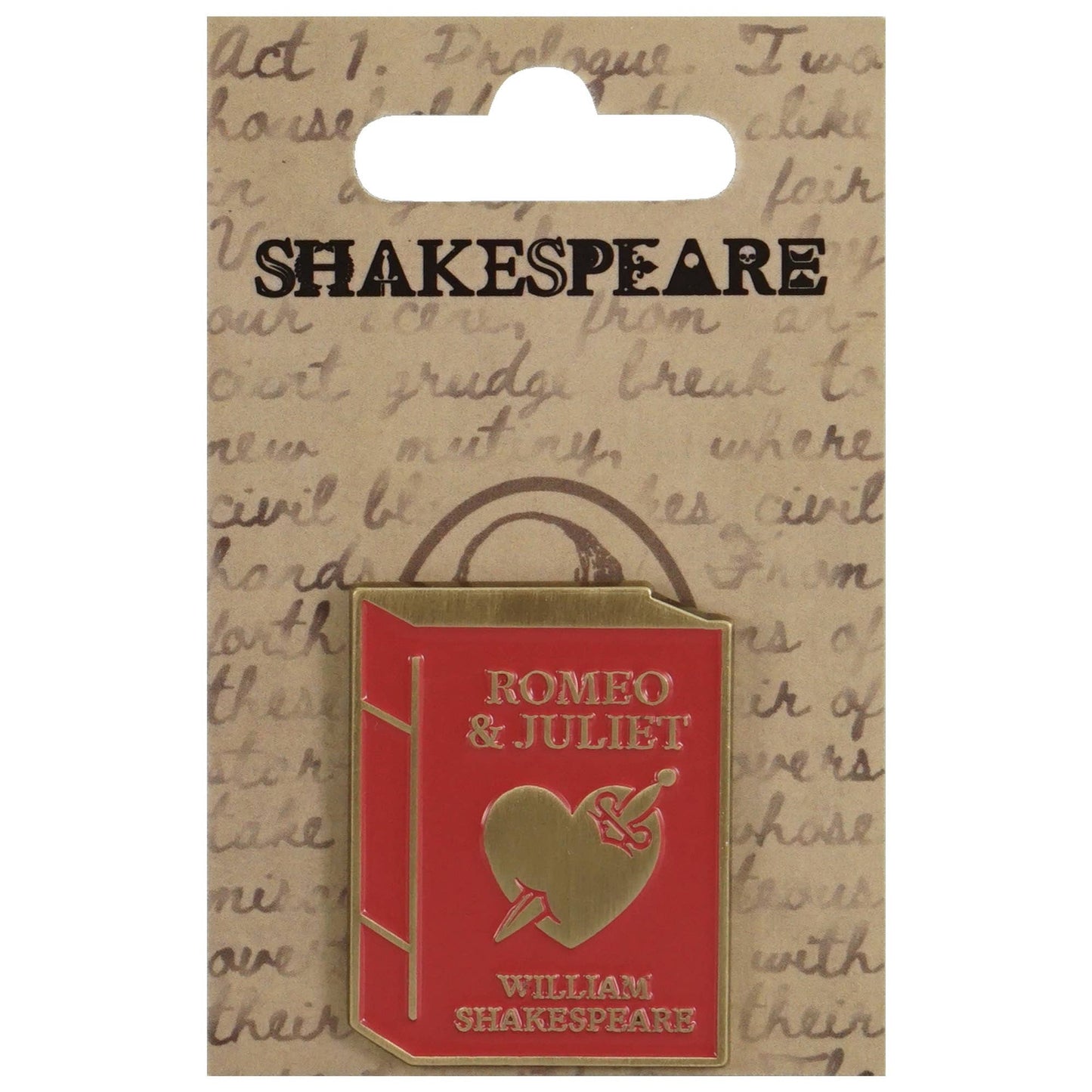 Pin badge - Shakespeare (Romeo and Juliet)