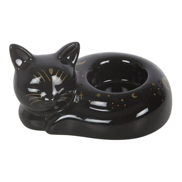 Porte bougie chauffe-plat Chat « Magie du Chat Noir »