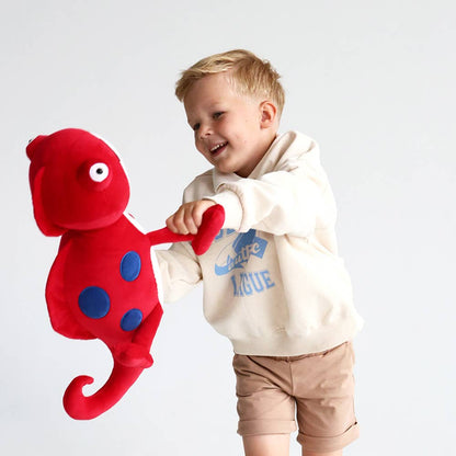 Red Chameleon Plush Toy 30 cm