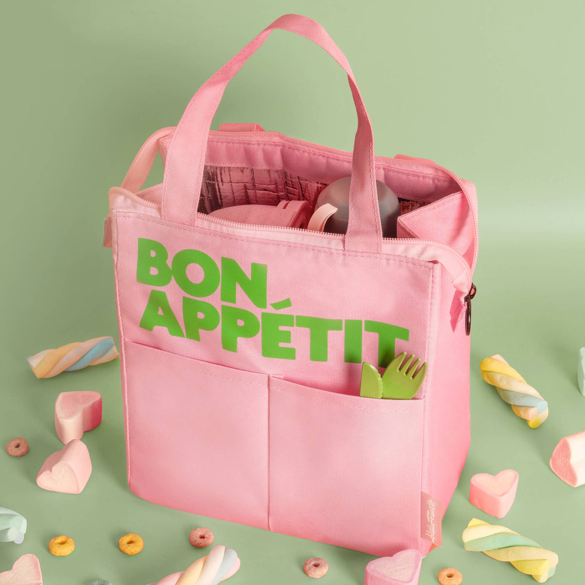 "Bon Appétit" Insulated Bag - Pink