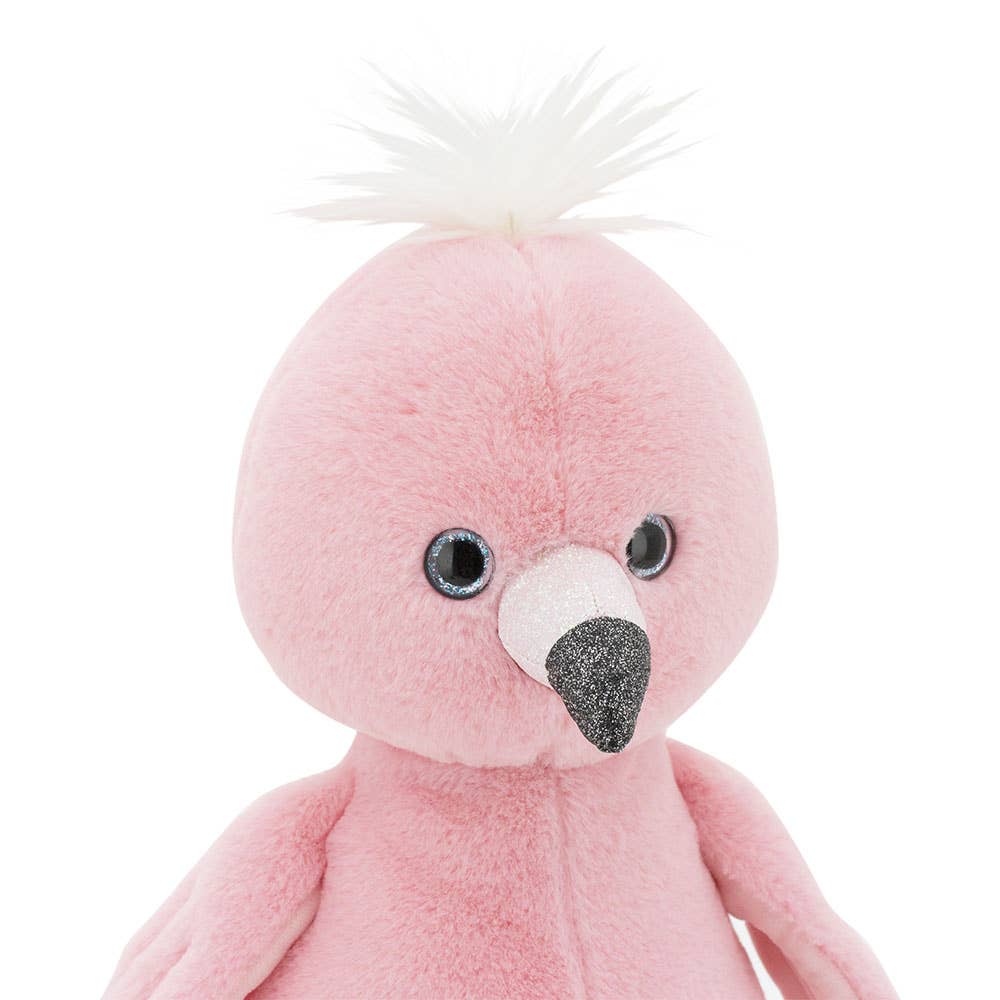 Peluche Orange Life Fluffy le flamant rose