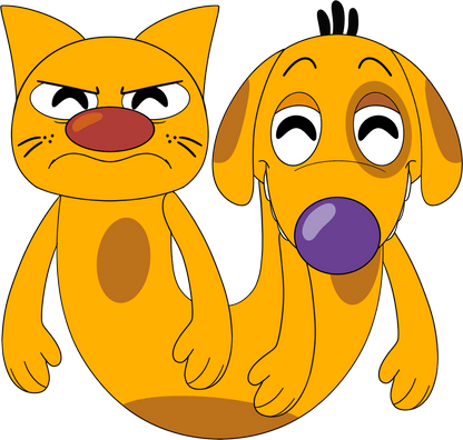 Catdog en peluche (23cm)