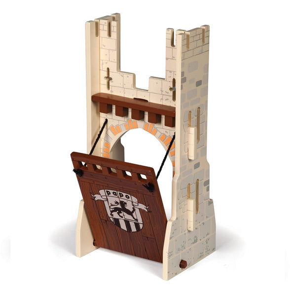 Set 3 château du maître des armes (1 pont levis) Papo - personnage médiéval