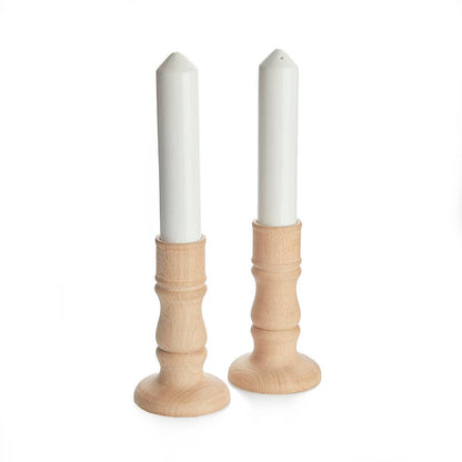 Salt and pepper candlesticks