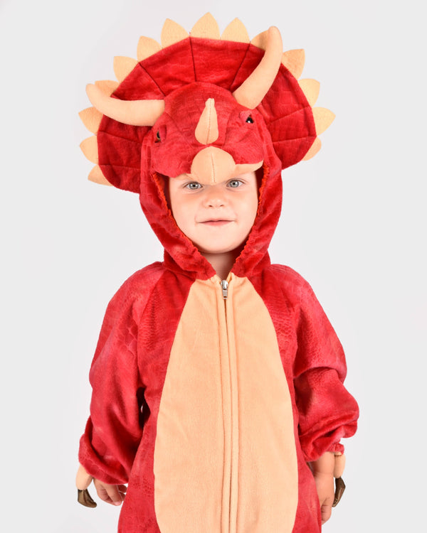 Triceratops dinosaur costume for children 4-6 years old (110-116 cm)