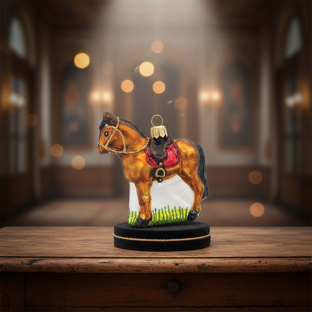 Christmas ball Horse with saddle