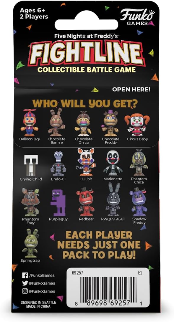 Funko Extension Jeu de Cartes Five Nights at Freddy's Collectable Battle Game