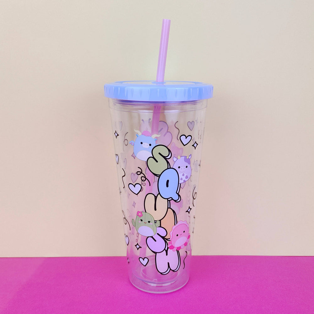 Tazza Squishmallows con cannuccia – Mallow Days