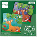 Magnetisches Puzzle-Buch - Animaux de la Forêt