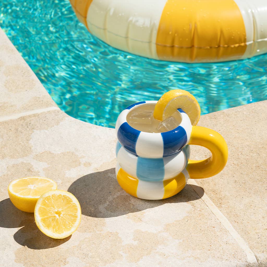 Mug, Floats, yellow, 300 ml, ceramic