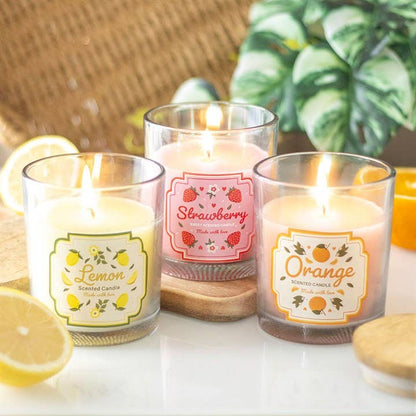 Bougie parfumée à la fraise