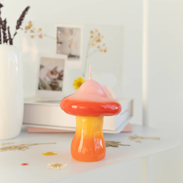 Petite Bougie Champignon Coucher de Soleil Helio Ferretti Vue 1