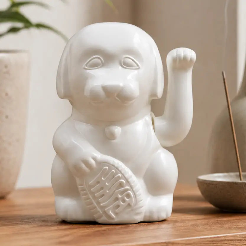 Chien Chanceux Blanc