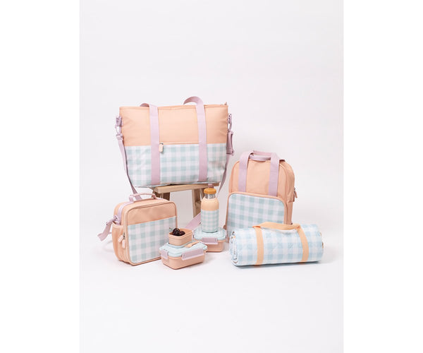 Sac Isotherme Rayures Abricot