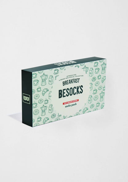 Pack de chaussettes Breakfast - 100 % coton biologique