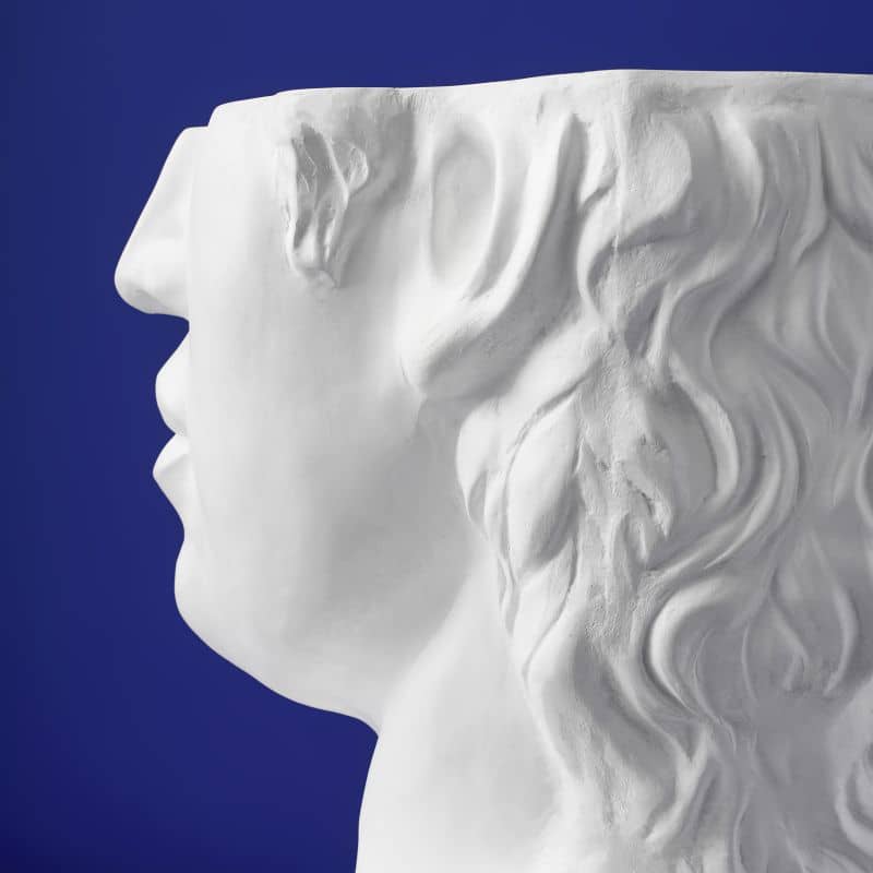 Table d'appoint David, Blanc Magnésie, 53 x 46 x 53 cm