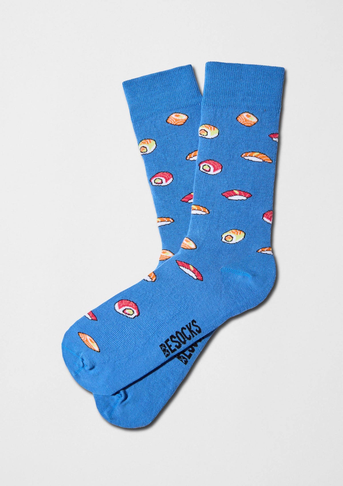 BeJapan Sushi - Chaussettes 100 % coton biologique: Bleu / 36/40