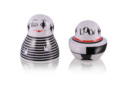 Mime Boo Russian Doll Salt & Pepper Shakers