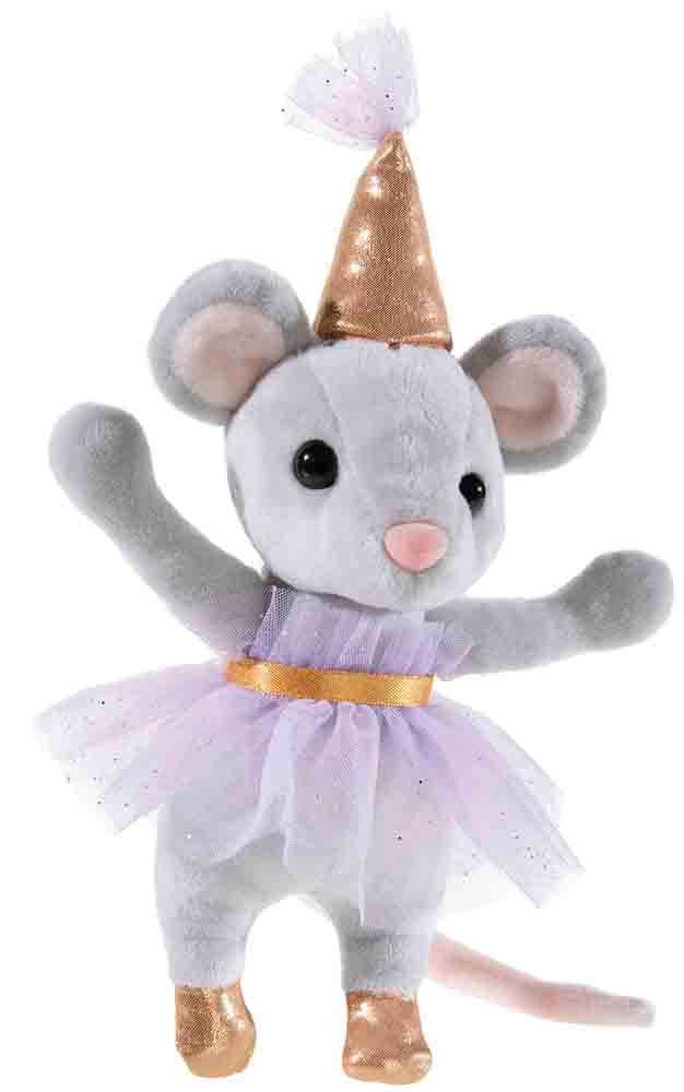 Partymaus Plüschmaus (3 mögliche Outfits) - 18 cm