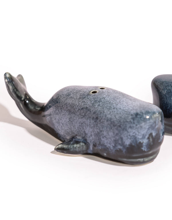 Salière et poivrière Baleine bleue – vue 2