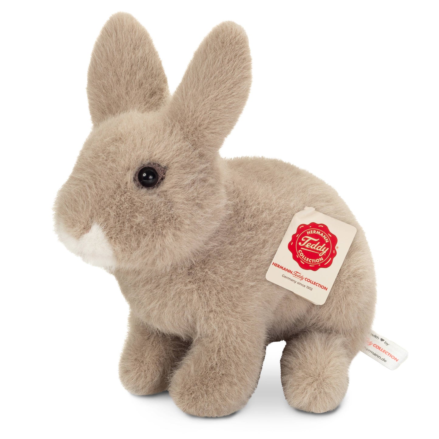 Grey Sitting Rabbit Plush Toy