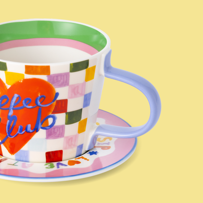 Coffee Club Cup and Saucer Set