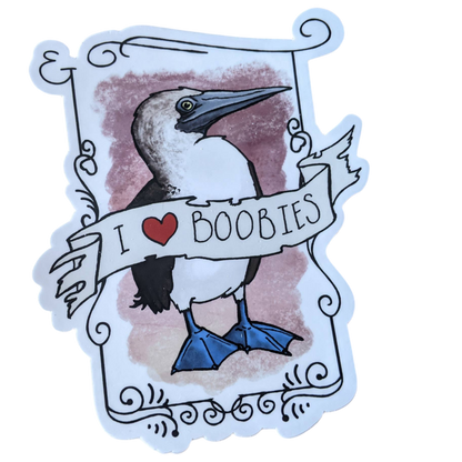 Autocollant J'aime les fous