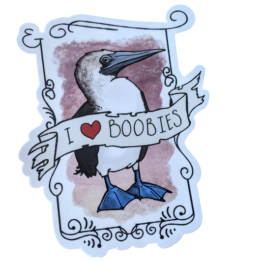 Autocollant J'aime les fous