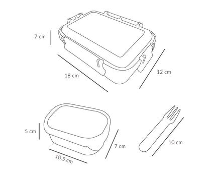 Fun Alphabet Letters Bento Lunch Box