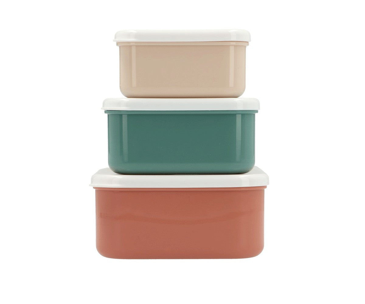 3 Boîtes à Déjeuner Nature Géométrique