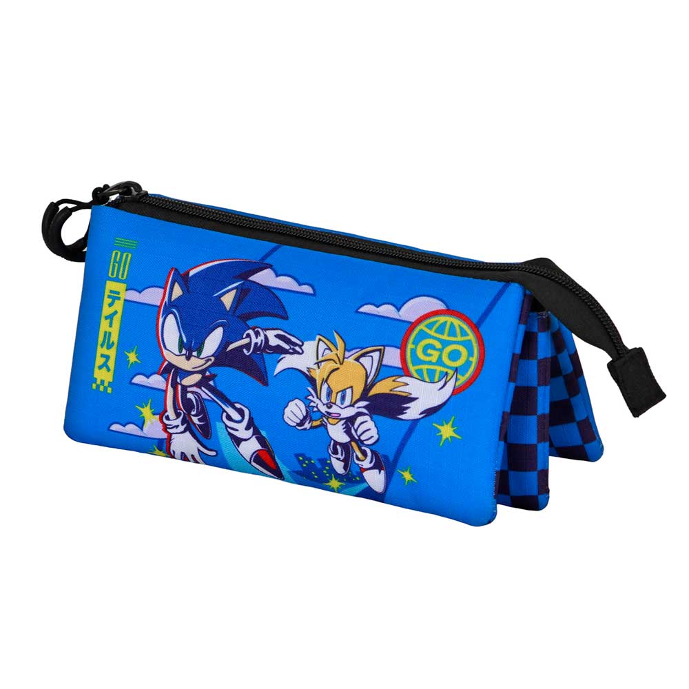 Trousse Triple Sonic the Hedgehog « Go »