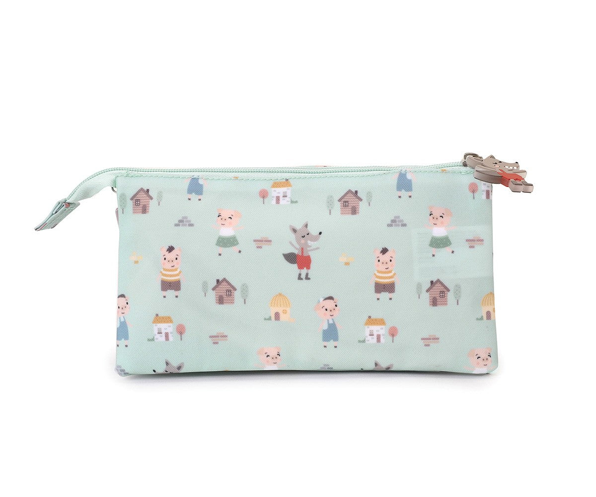The Three Little Pigs 3-Compartment Pencil Case