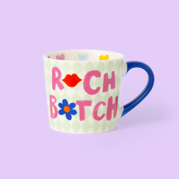 Mug Girly « R*ch B*tch »