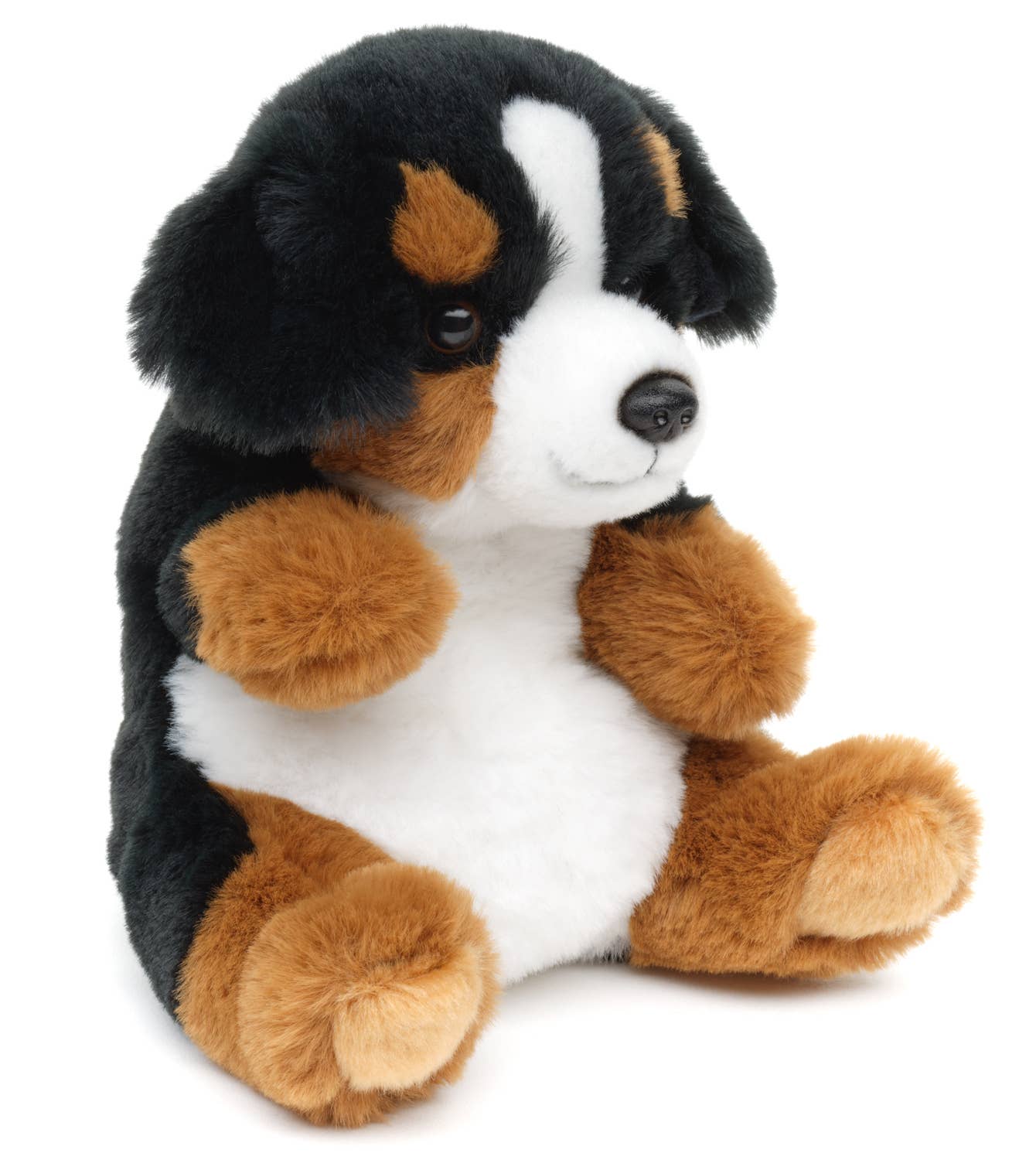 Plush Bernese Mountain Dog, sitting kawaii