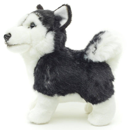 Peluche Chiot husky noir debout