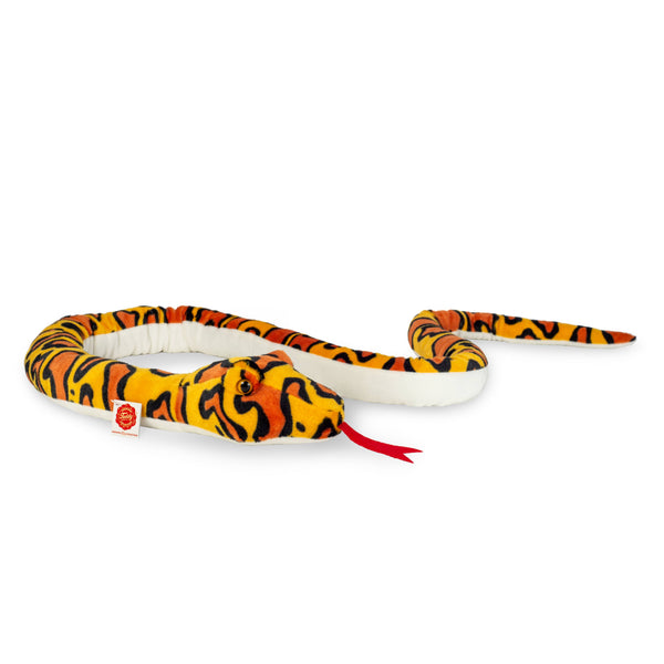 Peluche Serpent Orange-Jaune – 175 cm - Teddy Hermann
