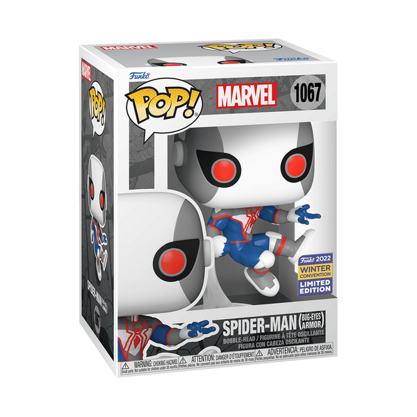 pop spider man bug eyes armor 1067