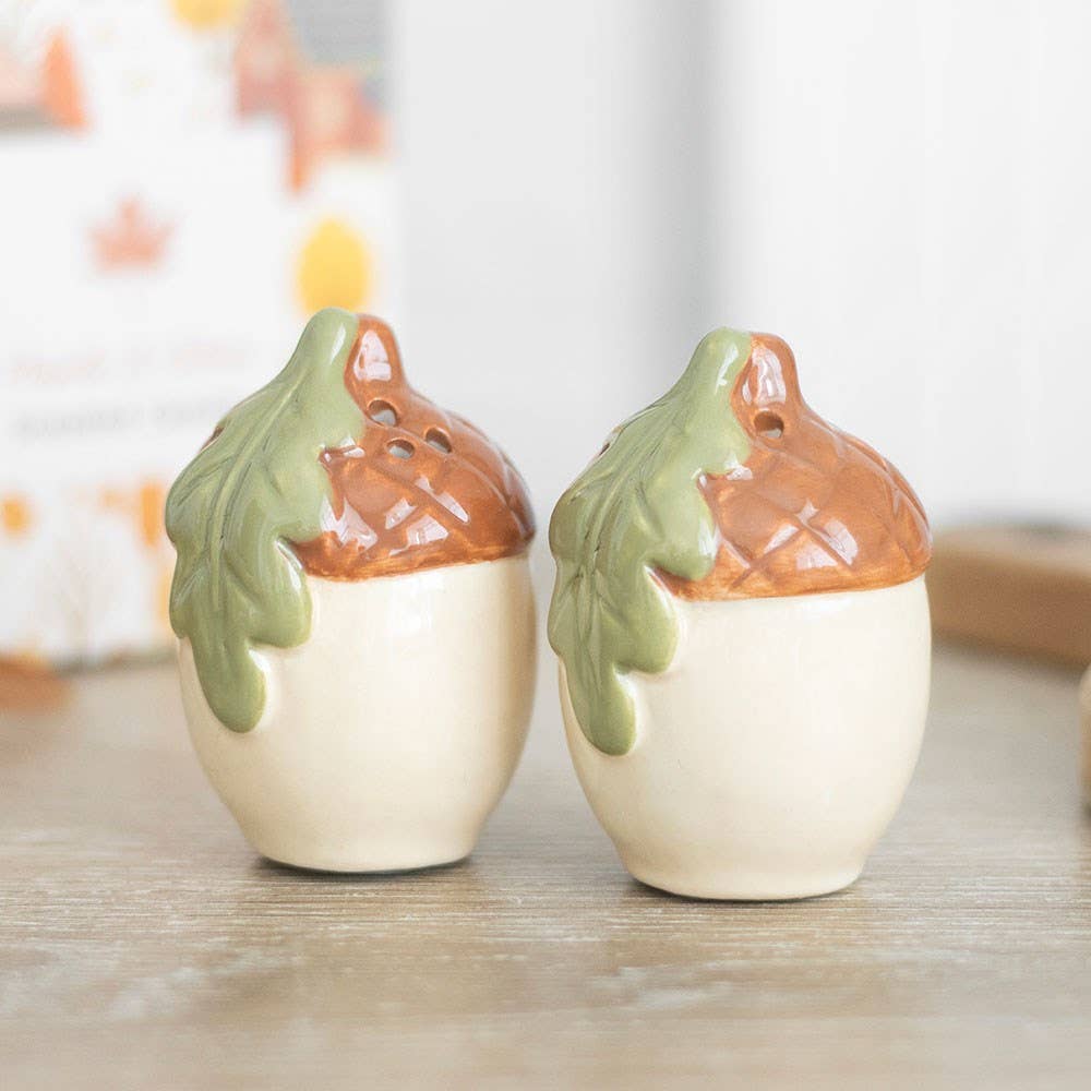 Salière et poivrière Glands d'automne