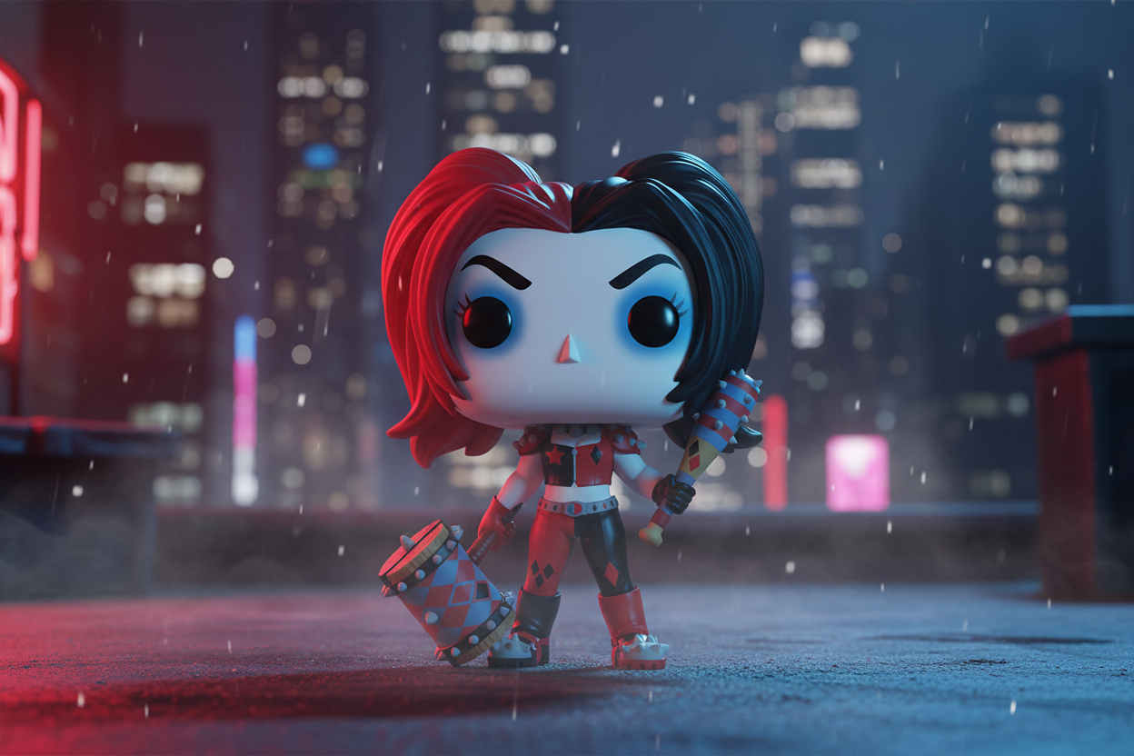 Pop! Harley Quinn mit Waffen 
