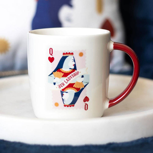 Playing Card Mug - Queen of Hearts