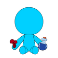 Peluche Alan Becker Blue