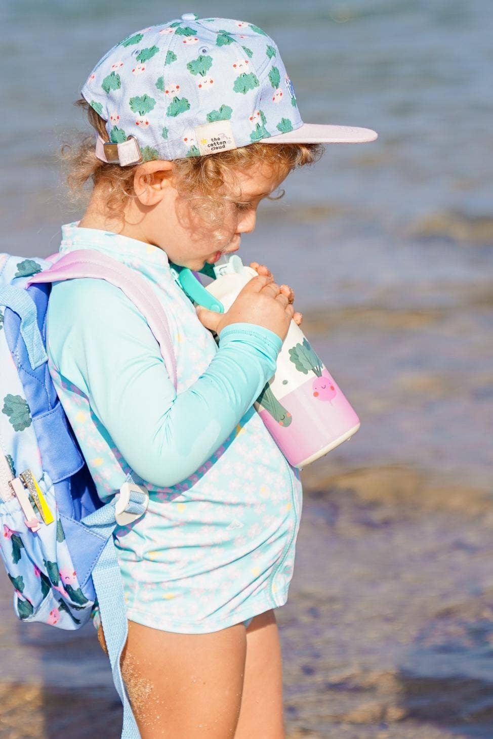 Bouteille Isotherme en Acier Inoxydable pour Enfants Cœurs Dansants