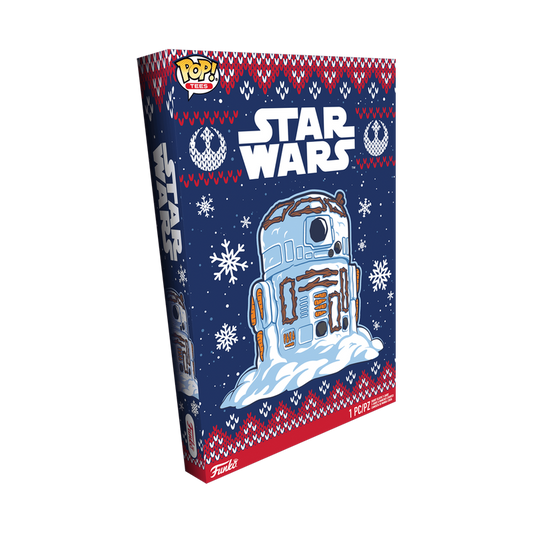 snowman r2 d2 merry beep bloop boxed tee