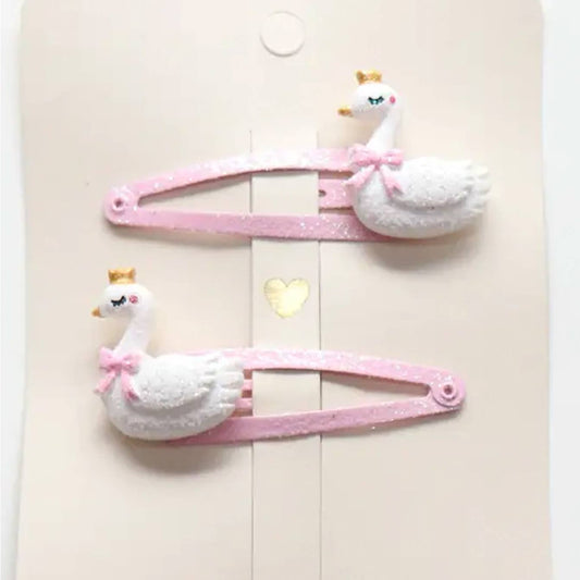 duo barrettes queens cygnes yuko b