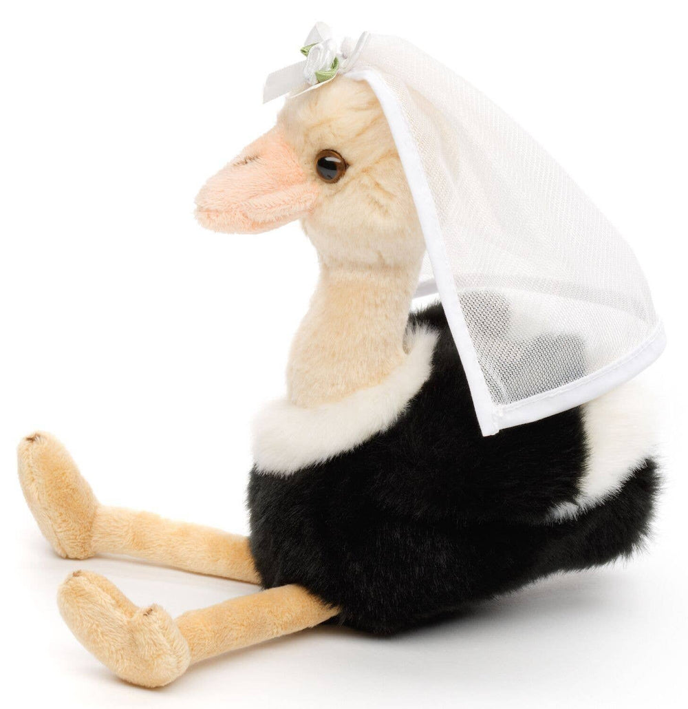 Peluche Autruche Mariée avec Voile