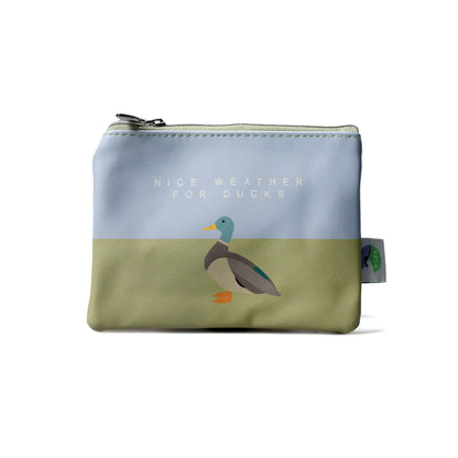 Mallard Duck Zipped Coin Purse