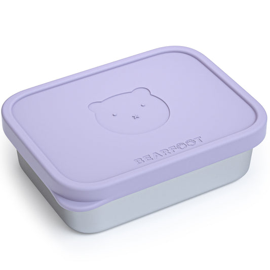 Kids' Stainless Steel Lunchbox with Silicone Insert - Lavender
